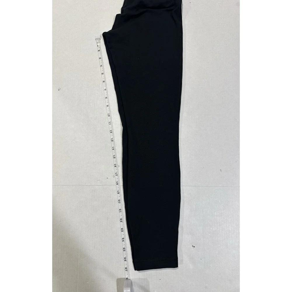 Lululemon High Rise Leggings Sweatpants Athletic Leisure Yoga Black Size 4